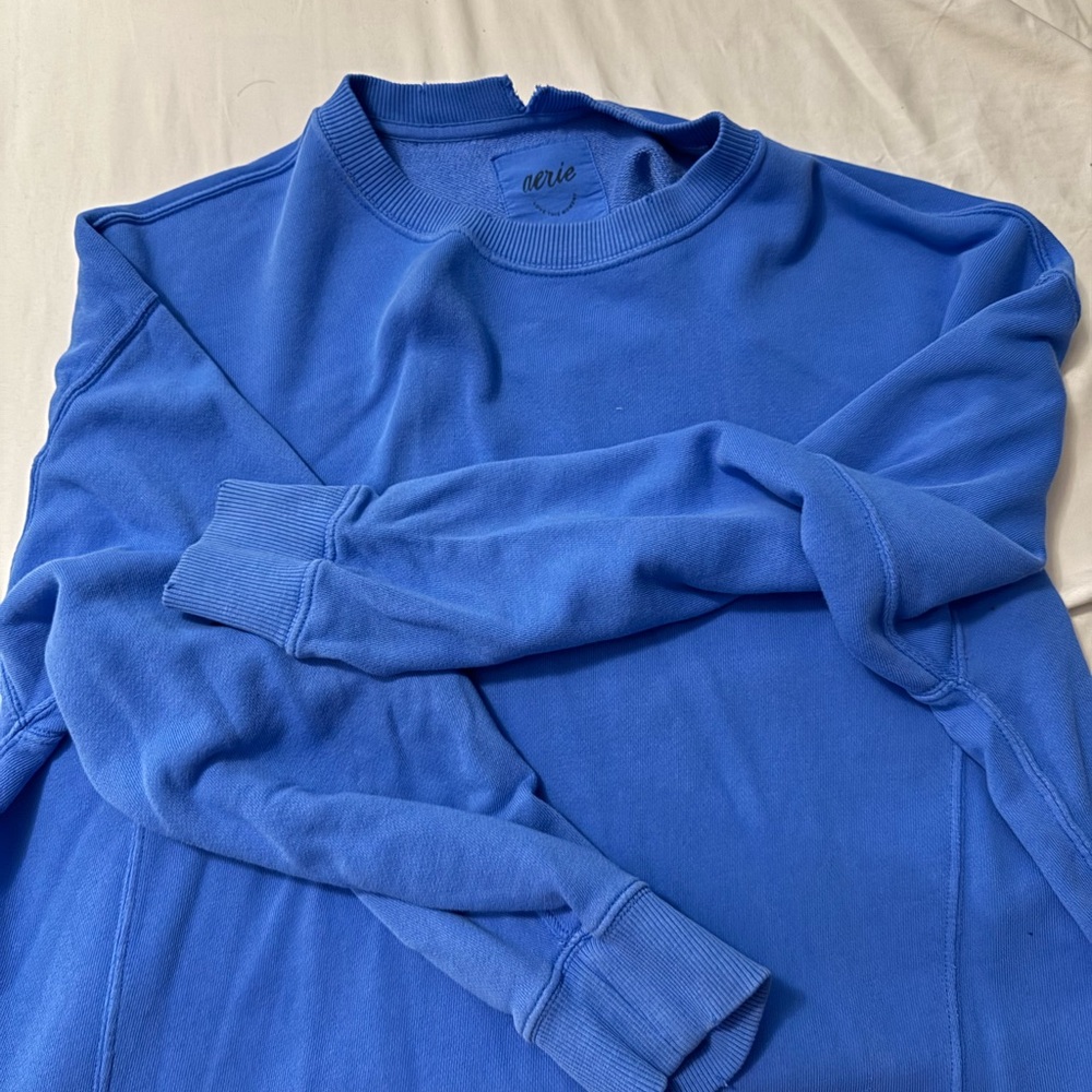 Aerie Vibrant Blue Pullover